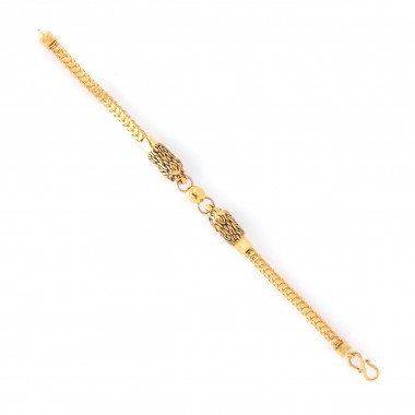 22K Gold M1 RC chain bracelet mens